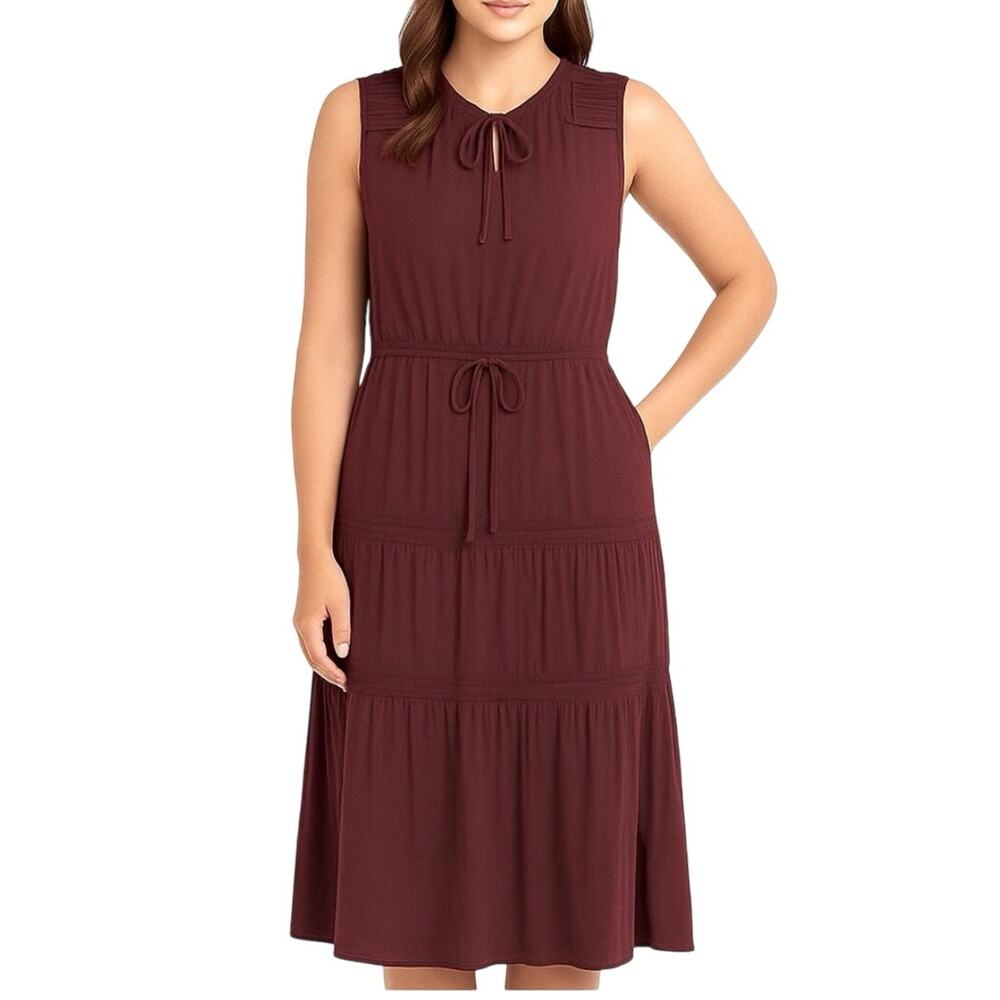 James‎ perse Maroon boho sleeveless dress size L James Perse size 3
